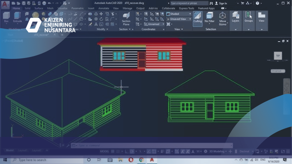 Integrasi 3D CAD dan DED